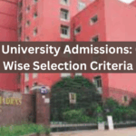 Madras University Admissions Course-Wise Selection Criteria